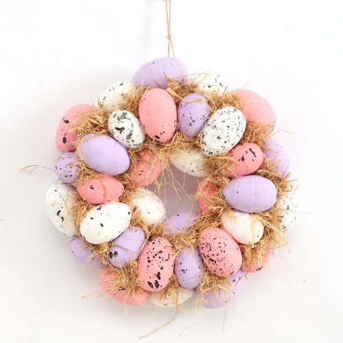 2022 New Design Colorfulr Egg Form Wreath Easter Decoration