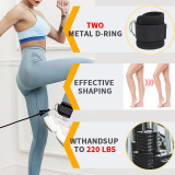 Custom Adjustable Ankle Straps For Cable Machines Support Gym Protection Ankle Strap Pink
