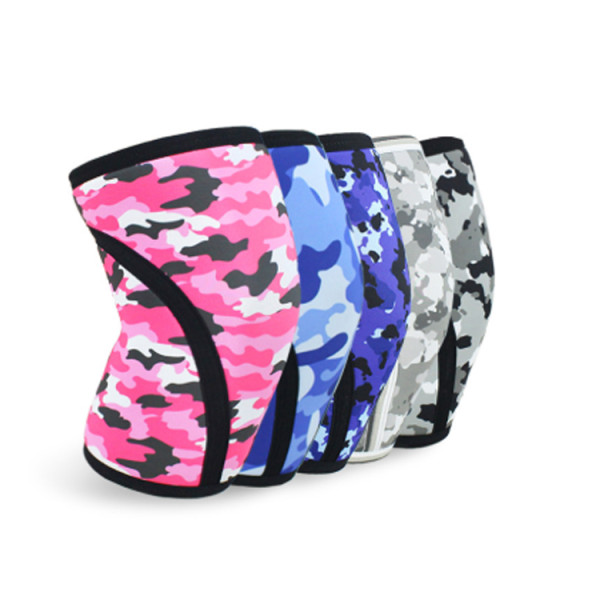 Breathable Elastic Compression Gym Knee Brace Neoprene 7Mm Knee Support Sleeve Weightlifting