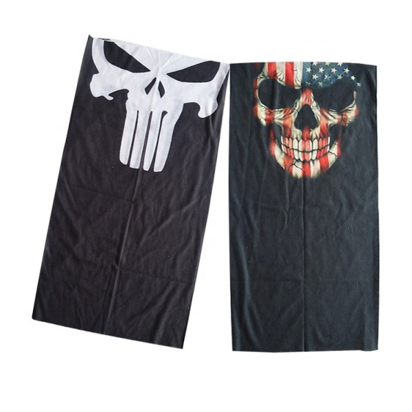 USA SKULL UPF 50+ UV Sun Protection Neck Gaiter Fishing Mask For Hunting Kayaking Hiking Cycling Sports
