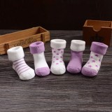 Autumn And Winter New Baby Socks Cartoon Newborn Cotton Socks Thick Fuzzy Children's Terry Socks 0-1-3 Years Old