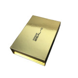 Custom Printed High Quality Luxury Book Shaped Magnet Cardboard Gold Wig Hair Product Packaging Boxes