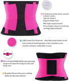 Colorful Waist Trimmer Sweat Sports Girdle Belt Womens Waist Trainer Workout Belt