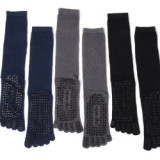 Non-Slip Men  Mid-Tube Running Five-Finger Professional Sports Football Basketball Yoga Socks