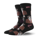 2021 New Arrival Happy Socks Men Dog Cat Shark Owl Harajuku Novelty Street Wear Funny Socks Men Cotton Long Socks