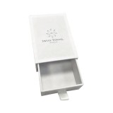 Eco friendly white paper 2 piece cardboard drawer gift box for tie with custom logo
