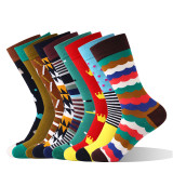 Cozy socks Wholesale custom Fashion happy funny  high quality organic socks women