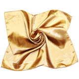 New 50*50 Elegant Spring Women Multifunction Hair Tie Headwear Design Retro Neckercief Printed Square Silk Scarf