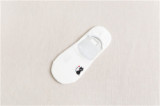 2021 Spring Summer Women Socks Solid Color Cartoon Embroidery Fashion Wild Shallow Mouth Invisible Socks Felmen Slipper Socks
