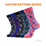 Private label Sports Men Socks Cotton Print Women Knit Socks Embroidered Thick Bamboo Work Custom Embroidered Cotton Socks