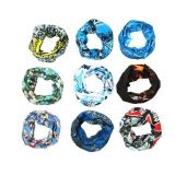 Wholesale Oem Multi Colors Fabric Custom Logo Tube Scarf Blue Line Flag Neck Gaiter Gator Tuba Bandana