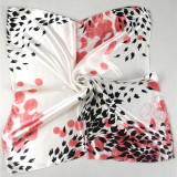 New 50*50 Elegant Spring Women Multifunction Hair Tie Headwear Design Retro Neckercief Printed Square Silk Scarf