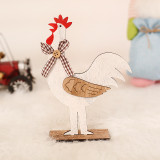Wooden Easter Chicken Wood Crafts Decorations for Home DIY Ornaments Drops Desktop Decoration Kids Toys