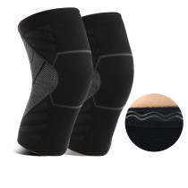 2020 New Arrivals 3D Knitted Elastic Nylon knee supports Sleeve Compression Sports Knee Brace