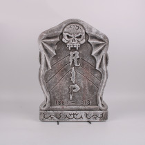 Decoration Outdoor Graveyard Rip Skull Headstone Foam Sign Decor Halloween Skulls Tombstone