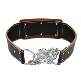 Professinal gym weight lifting training fitness weightlifting leather dipping belt