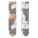Customize Photo 3D Cute Cat Printing Socks Cute Stockings Cartoon Pattern Trend Double-Sided Printing Socks