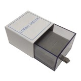 custom rigid drawer packaging  Acrylic jewelry box with logo