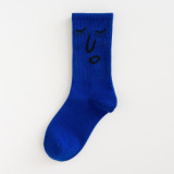 Funny happy women's socks autumn and winter new style Japanese Korean version funny smiley face socks INS college trend