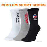 Private label Sports Men Socks Cotton Print Women Knit Socks Embroidered Thick Bamboo Work Custom Embroidered Cotton Socks