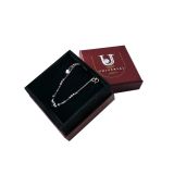 Personal Logo Cardboard Custom Made Jewelry Gift Packing Box  With Foam Insert