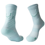 New Product Mid-Tube Basketball Non-Slip Cushioning Shock Absorption Men  Thick Towel Running Sports Socks