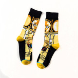 Custom 2018 Fashion High Quality Men Socks Designs Funny Happy Socks Men