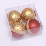 outdoor luxury plastic gold hanging christmas ball decorations pendant tree balls