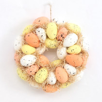 2022 New Design Colorfulr Egg Form Wreath Easter Decoration