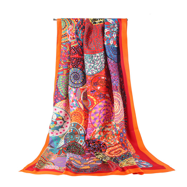 2021 new arrival Wholesale large square hijab ladies shawls luxury silk woman women scarf