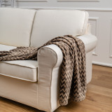 Fleece Blanket embossed - Grey Machine Washable Made of polyester fleece for suprer softness and long-lasting strength