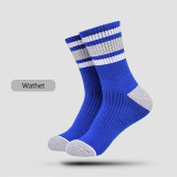OEM Fashion Dress Socks Custom Logo Mens Basketball Socks Design White Black Crew Sport Socks For Elites Man