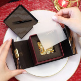 Luxury Magnetic Boxes Custom Logo Unique Rigid Cardboard Paper Wedding Edible Gold Foil Gift Box