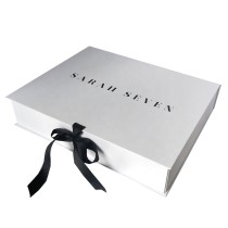 gift boxes packaging for clothing custom white collapsible gift box