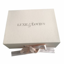 Beautiful design rose gold logo cosmetic box case beauty for personal care