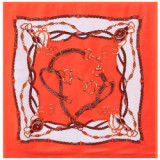 Large Hijab Fashion 90cmx90cm Square Shawls Head Printed Bag Silk Scarf For Ladies