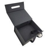 Custom magnetic fold  cardboard shoe gift box with handle