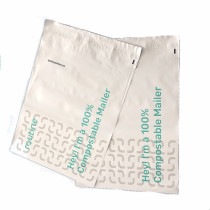 Custom Logo Biodegradable Compostable Postage Satchels Plastic Envelopes Shipping Courier Poly Mailer Mailing Bags For Clothing