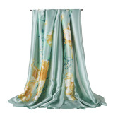 New Silk Scarves Women Foulard 180*90cm Long Head Scarf Ladies Shawl Wrap Muffler Bandanna Female Printed Hijab Scarves