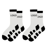 Custom High Quality Low Moq Fashion Athlete Logo Crew Socks Men Socks Custom Embroidered  Unisex Socks
