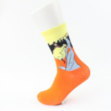 Custom High Quality Happy Style Retro Fashion 3D Art Oil Painting Cotton Men Funny Socks