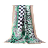 Women Long Fashion Satin Lightweight Printed Scarf Women Neckwear Brand Silk Scarves Wholesale