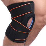 Breathable Knee Pain Brace Spring Adjustable Patella Gel Pads For Knee Support Brace