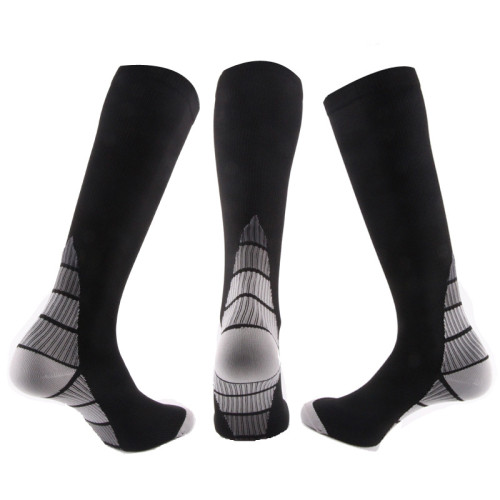 Wholesale Unisex Heel Gradient Popular Logo Sports Spats Compression Socks