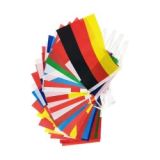2021 Factory Large Stock Euro 2021 Polyester Soccer Flag Lines National Flag Bunting Banners  Euro Football String Flags