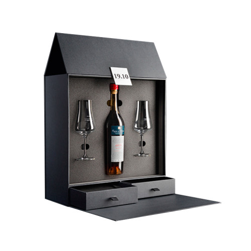 Custom Logo Luxury Cardboard Magnetic Closure Gift Wine Bottle Whiskey Packaging Macallan Box