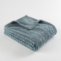 Coral Fleece Embossed Blanket Wholesale Custom Luxury Travel Throw Blankets