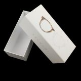 Simple High End Printing Matt Custom Paper White Sunglasses Glasses Box