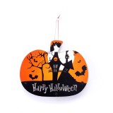 2021 Happy Hallowee hanging paperboard skull with lantern pendant lamp for gift decoration