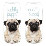 Customized New Cute Dog 3D Printed Socks Female Harajuku Style Creative Interesting Animal Cat Boat Socks